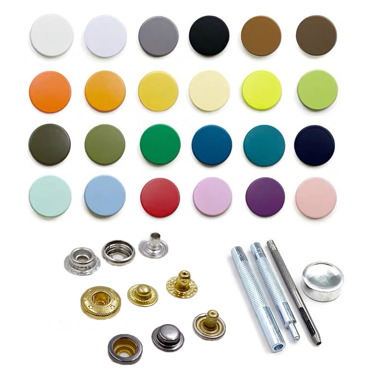 Button-free Sewn Jellyfish Button METAL ROUND FOUR-FIT BUTTON CLOTHING DARK button Jacket Down Jacket Down Jacket of the Metallic Round Four