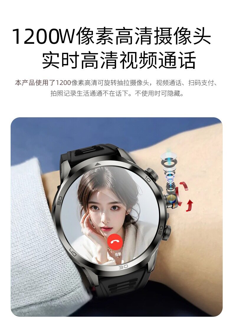 Умные часы 彬格顶配5g全网通弧屏球面大屏学生插卡通话成人安卓电话智能手表 Bin grid intelligent devices