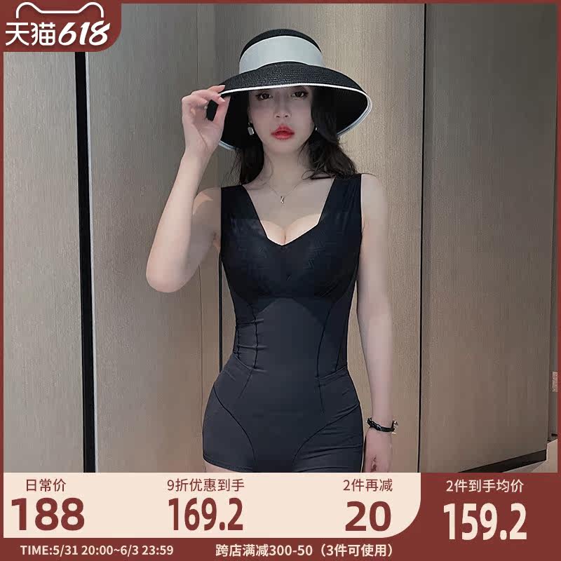 Body-in-body close-by body slim waist beauty body slimming black elastic rear slim fit plastic type Large size lady