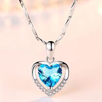 Dream Feina Eternal Heart Necklace Christmas Gift S925 Sterling Silver Necklace Female Romantic Gift Box for Girlfriend and Wife