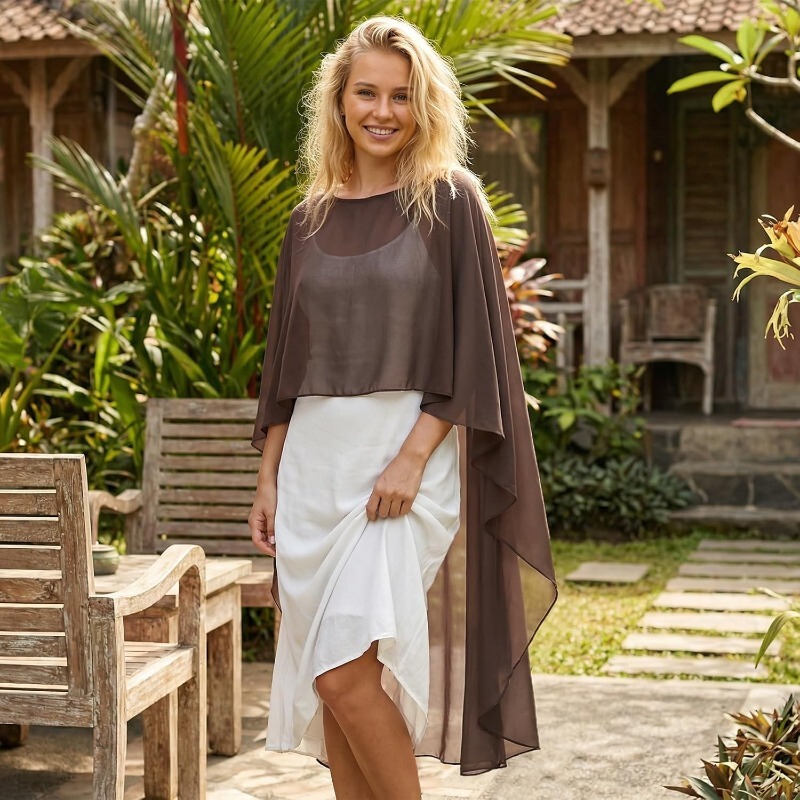 European and American Women's Chiffon Shawl, Women's Evening Dress Shawl, Long Pullover Thin Chiffon Shirt, Cape European and American Women's Chiffon Shawl, Women's Evening Dress Shawl, Long Pullover Thin Chiffon Shirt, Cape