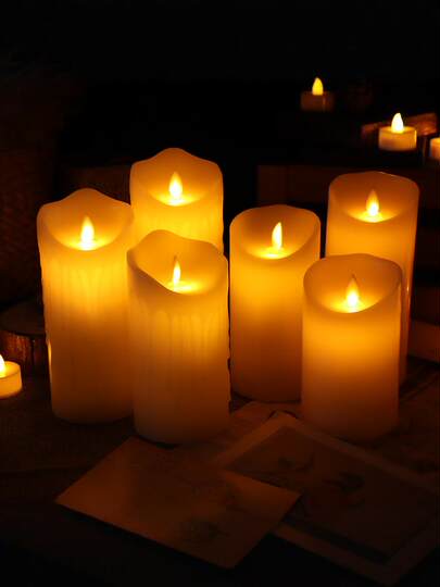 Huanhao LED electronic candle light simulation charging wedding birthday ins restaurant wedding confession proposal romantic decoration