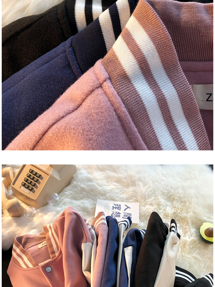 Одежда модная солнца защиты 日系cityboy黑白拼接外套oversize高街男vintage棒球服夹克情侣装