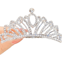 Couronne pour enfants diadème fille couronne coréenne accessoires pour cheveux anniversaire performance princesse bébé strass peigne épingle à cheveux épingle à cheveux