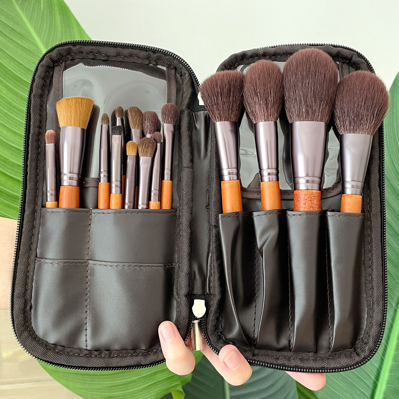 AIEVELYN FINE LIGHT FRONTAL WOOL MAKEUP BRUSH COVER BRUSHED FULL OF REAL WOOL BLUSH BRUSH EYE SHADOW BRUSH PORTABLE 15