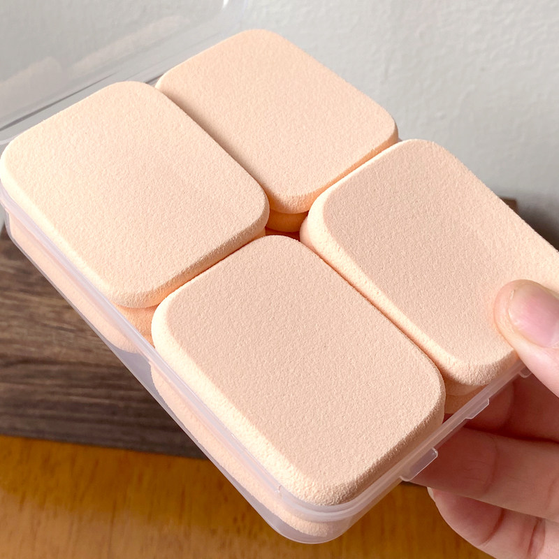 AIEVELYN dry and wet dual-use makeup powder puff is soft and does not drop residue 12 pieces special air cushion for powder foundation liquid