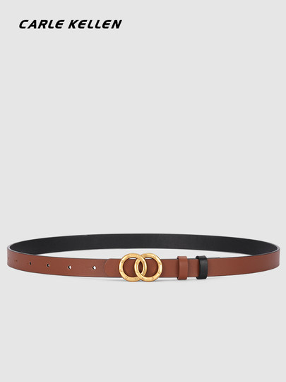 Carle Kellen Women's Leather Belt with a High-End Feel, Decorative Accessory for Dresses, Jeans, and Trousers, New Style for Women