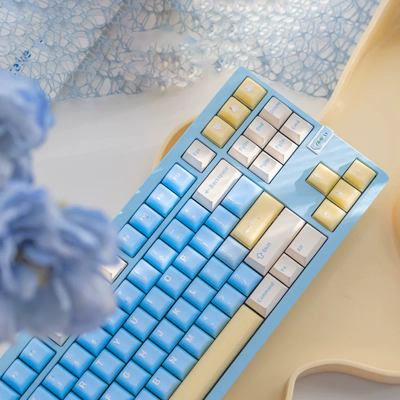 Комплект полупроницаемых клавиш Wooting Sea Salt Soda для ПК+PBT двухцветные индивидуальные оригинальные механические клавиатуры