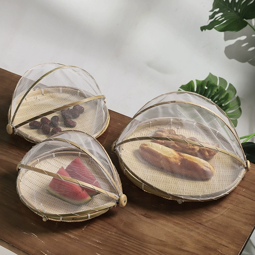 Разное XING DAI CAI DAI DAI DRY BAMBOO BAMBOO Хранение баскетбольная пленка корзина для корзины с фруктами, покрывающая ферма фермерская ферма, анти -баскет