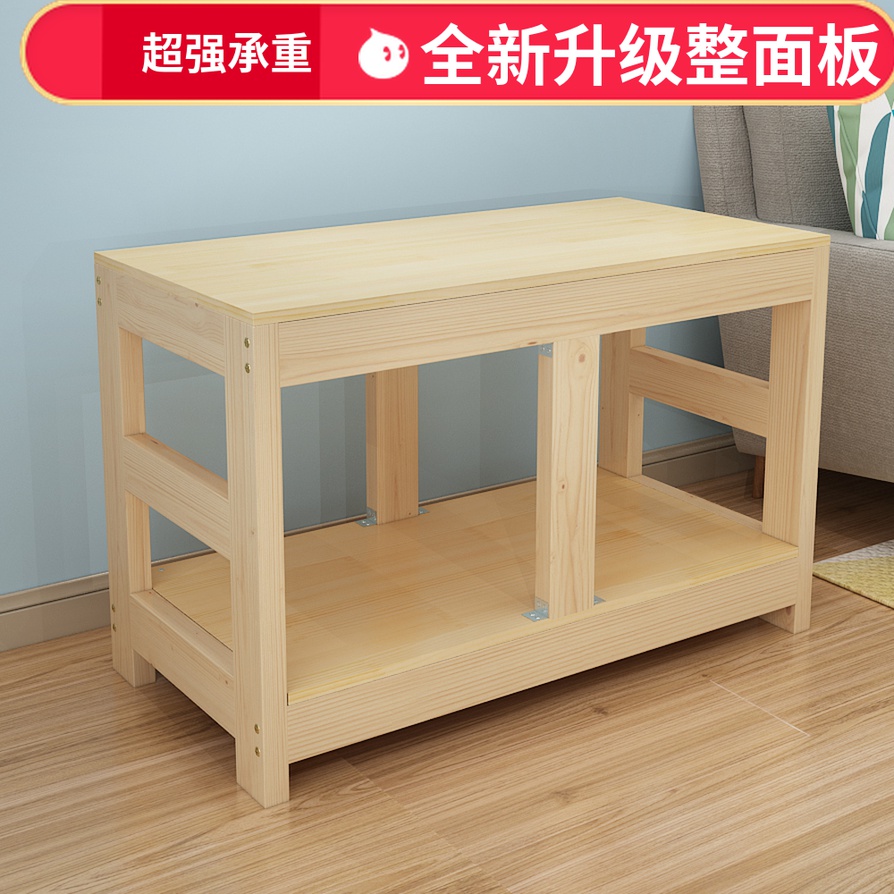 Solid wood fish tank base cylinder frame pine wood multi-layered group tank rack fish tank table base cabinet customized fish tank rack