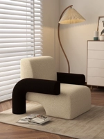 Ягненка с одним диваном Стул легкий роскошный стул в гостиной дизайнер. Случайный минималистский сетка с сеть