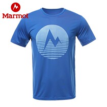 (Broken code clearance) Marmot Marmot Groundhog outdoor sports short sleeve breathable print mens cotton fast dry T-shirt