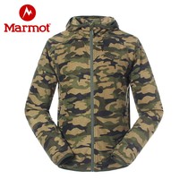 marmot Groundhog autumn outdoor warm breathable Mens cardigan hooded camouflage warm fleece jacket