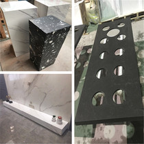 Minimalist Modern Abstract Art Pendulum Sculpture Pedestal Terrace Hotel Lobby Genguan Landing Marble Crafts Base