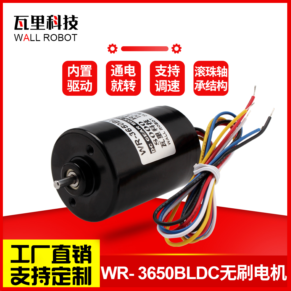 3650BLDC miniature brushless DC speed regulating motor high speed motor 12V24V high power long life