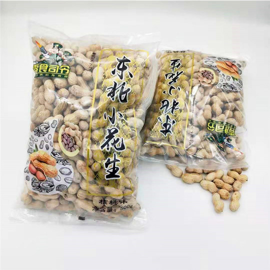 Snack Commander Northeast Peanut 500g bagged peanuts in shell cooked peanuts salty walnut flavor peanut roasted seeds and nuts