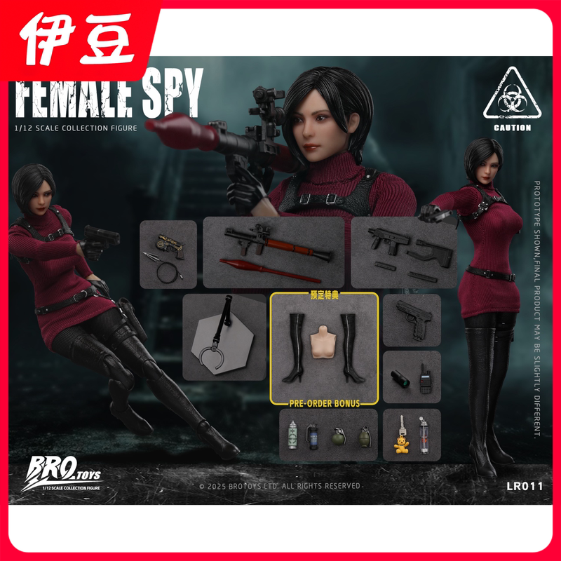 In Stock Brotoys Lr011 1/12 Female Spy Ada Wang Movable Eyes Action Figure Model In Stock Brotoys Lr011 1/12 Female Spy Ada Wang Movable Eyes Action Figure Model