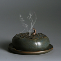 Enlightenment ceramic pan incense burner creative handmade antique aromatherapy sandalwood stove tea Zen meaning space shampoo ornaments