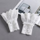 Fake cuffs for women, all-match lace wristbands, sweaters, shirts, decorative sleeves, half-finger trumpet gloves, wedding dress sleeves