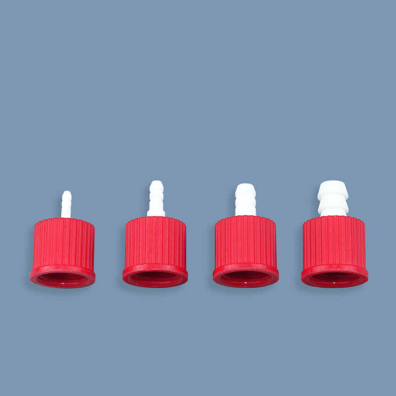 耐180℃红盖PBT接口可接硅胶管乳胶管 实验室反应器接口 GL14宝塔