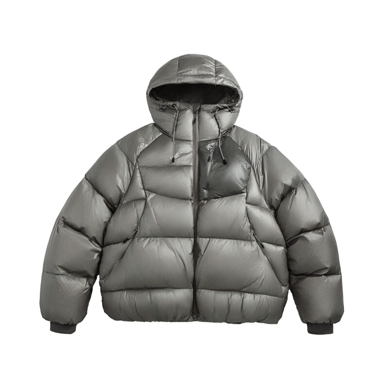 Grace Str Ide 26Ss New Spring and Autumn White Duck down Warm Loose Casual Hooded Jacket