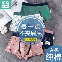 Children cotton underwear boys boxer knickers baby teenagers four-corner cotton 100% shorts trousers