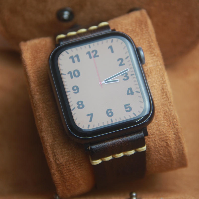Suitable for Apple Watch Apple Watch Band Ultra3Apple/S10 Genuine Leather S7 Watch Band S8/S9Iwatch