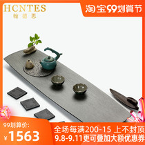 HCNTES natural Wujin Stone tea tray large living room home simple Japanese Stone tea table modern tea set tray