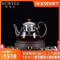 HCNTES teapot set glass household electric pottery stove tea cooker heat-resistant large tea making kettle kung fu tea set