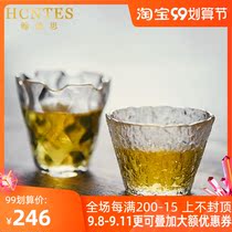 HCNTES hammer eye pattern glass teacup personal household tea cup office high-end kung fu tea set Tea Cup