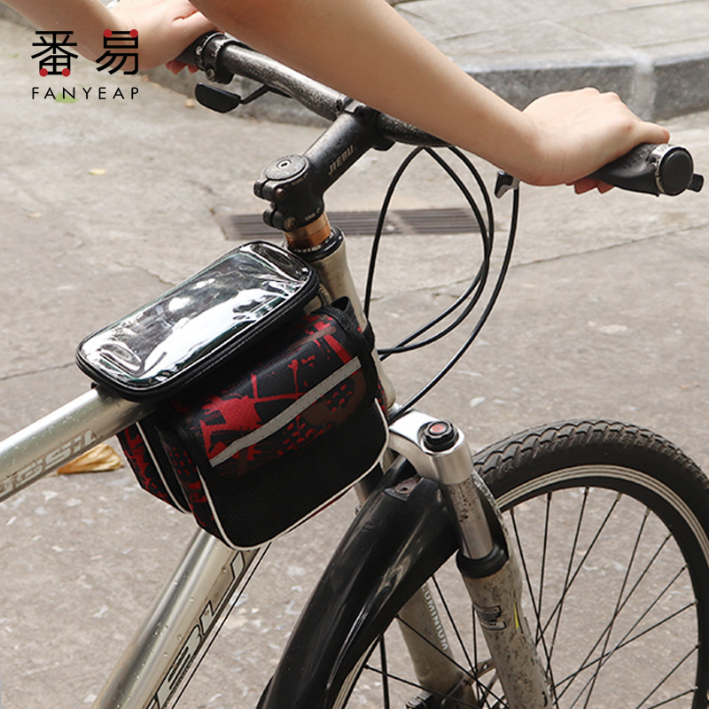 Bicycle Bag A1Pq801 - Cycling Bag Equipment Mountain Bike Single-Head Saddle Bag Front Frame Bag Phone Storage Bag