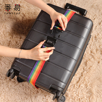 Luggage strap One word password lock Safe and secure check-in travel box protection tensioning reinforcement belt Packing belt