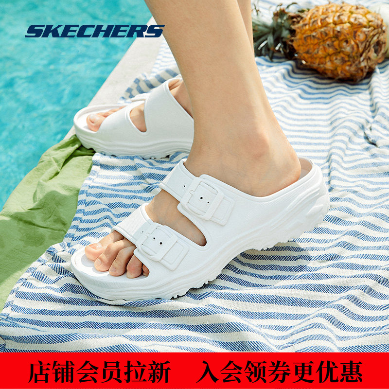 Skechers Genuine Summer Outdoor Women's Thick-Soled Sandals, Sports Slippers, Beach Shoes