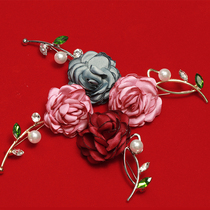 Anti-walking light clasp Brooch Brooch Delicately Betrothed Dress Gown Rose Flower Accessories Woman Suit Fashion Cardiotheca