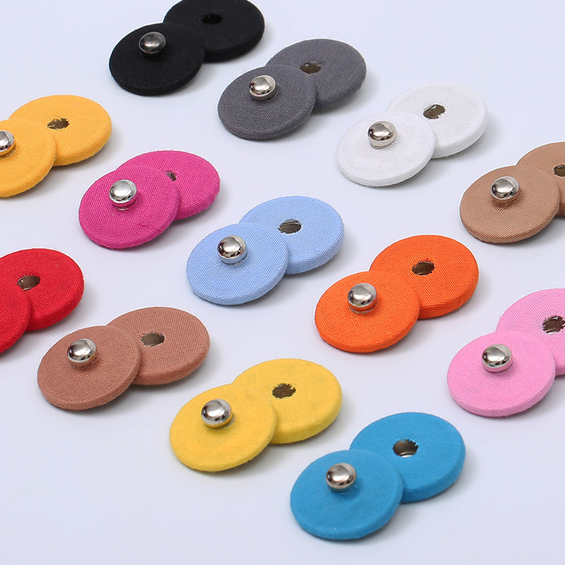 Bag cloth dark colored metal clad cloth according to buckle Mao, children cloth for children's spring and winter clothing upscale button