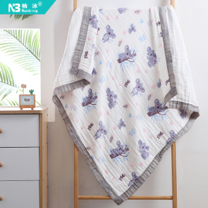 医用级抗菌精梳棉纱新生幼儿浴巾