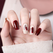 Wine red nail polish women lasting free roast fast drying non-toxic and tasteless pregnant women can tear autumn and winter color white set