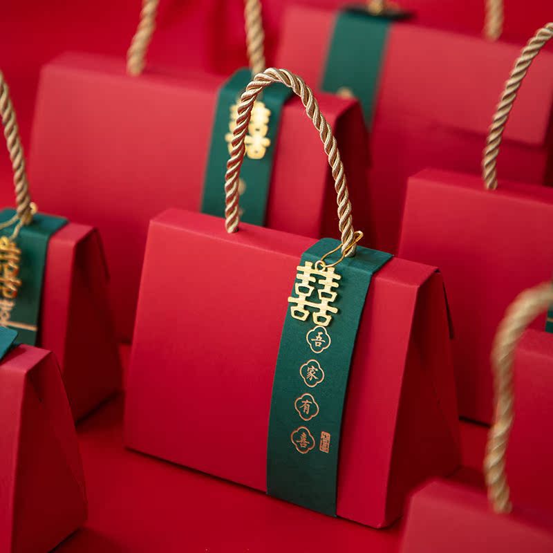 Candy Box Full Moon Wedding Candy Box New Chinese Retro Portable 2021 New Chinese Style Gift Box Paper in - Taobao