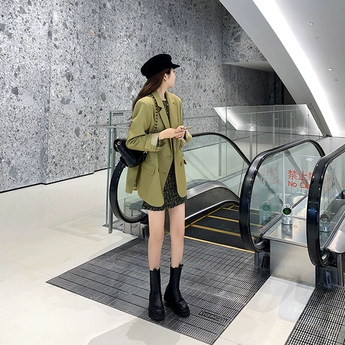 Ретро лонгслив, платье, юбка, мини-юбка, коллекция 2022, осенний, подходит для подростков, французский ретро стиль, по фигуре, цветочный принт