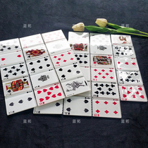 Chess and card room imitation playing cards crystal glass mosaic entertainment room custom Hong Kong style tea restaurant background wall tile decoration