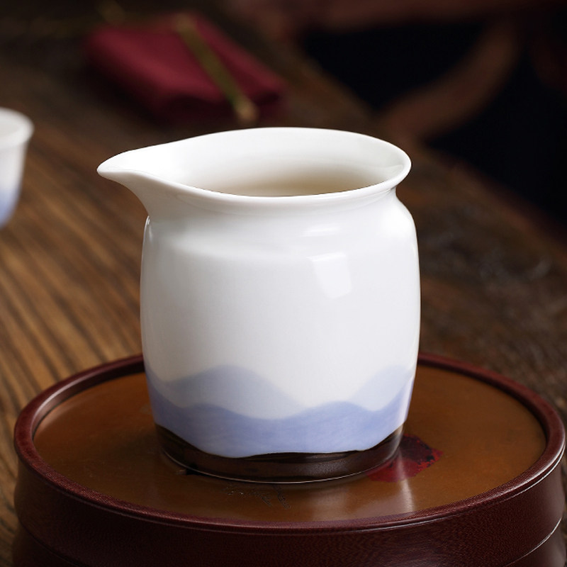 Ceramic Landscape Landscape Fairness Cup Jingdezhen Tea Haifen Teacup Pourer Single Teacup Kung Fu Tea Set Accessories