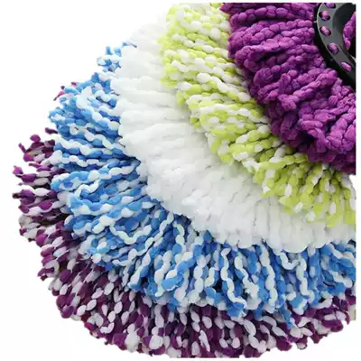 Thickened absorbent rotating mop head mop good god mop head round universal replacement mop head value