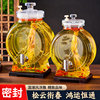 High-End Glass Bottles for Soaking Liquor, Food-Grade Wine Jars with Taps, Sealed Special Wine Bottles, Medicinal Wine Containers