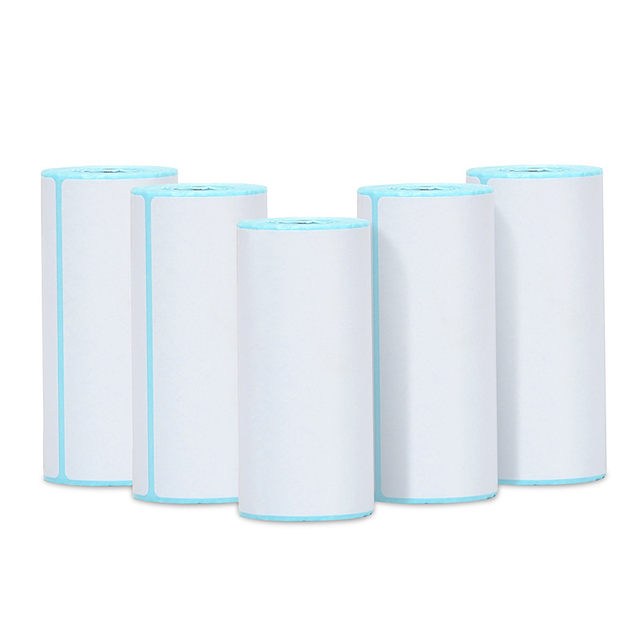 Cloth-Backed Label Paper 60-76*40 100 Sheets Triple-Proof Thermal Adhesive Portable Printing Paper Portable Printing Paper (38+38)*30*200 Sheets Adhesive Barcode Label Stickers