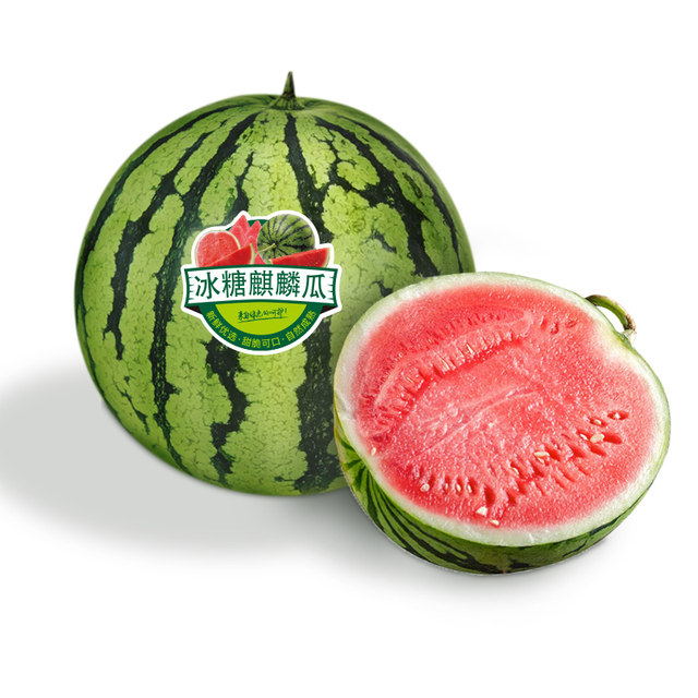 In-Stock Rock Sugar Watermelon Stickers, 300 Stickers, Premium Fruit Cut Box Stickers, High-End Fruit Shop Labels, Waterproof Trademark, Cartoon Watermelon Stickers, New Product Launch, Tear-Resistant, Daily Freshness