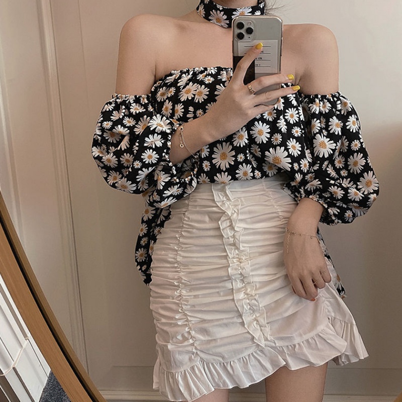White Skirtsummer Short skirt summer wear skirt suit female 2020 new pattern Korean version fashion Internet celebrity little chap skirt Two piece set