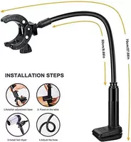 Черные щипцы кухонные, трубка, 80см