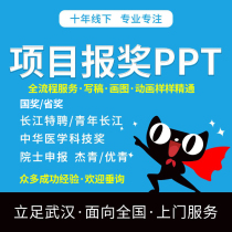 (Door-to-door service) project application award PPT production on behalf of design beautification processing National Award slide