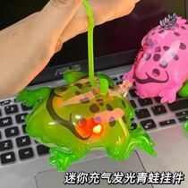 New mini frog balloon pendant cute decompression rebound little frog night market stall small commodity stall artifact