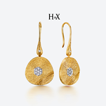 Italian Retro Crafts 18k Gold Diamond Earrings True Diamond Earrings BIRTHDAY GIFT Birthday Gifts for Valentines Day